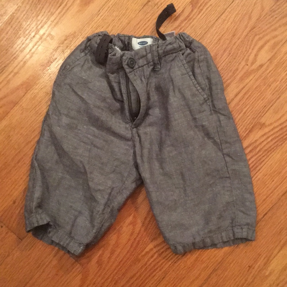Boys sz7 linen blend shorts